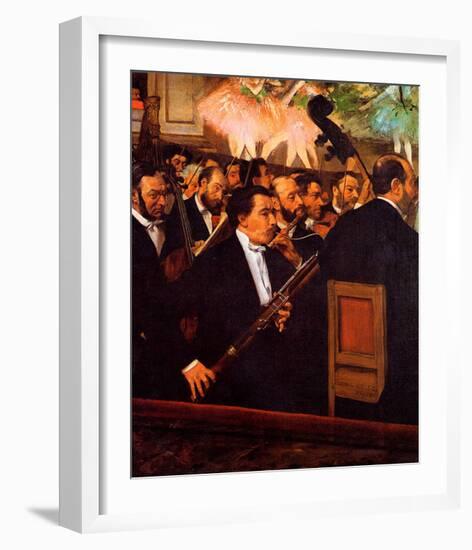 Orchestra at the Opera-Edgar Degas-Framed Giclee Print