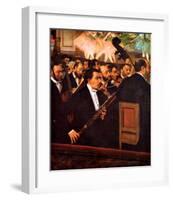 Orchestra at the Opera-Edgar Degas-Framed Giclee Print