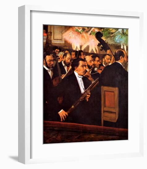 Orchestra at the Opera-Edgar Degas-Framed Giclee Print