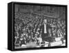 Orchestra Conductor Wilhelm Furtwangler Conducting Orchestra During a Concert-Alfred Eisenstaedt-Framed Stretched Canvas