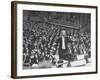 Orchestra Conductor Wilhelm Furtwangler Conducting Orchestra During a Concert-Alfred Eisenstaedt-Framed Premium Photographic Print