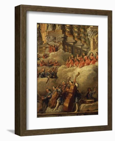 Orchestra, from Concert Funded by Cardinal De La Rochefoucauld in the Argentina Theatre-Giovanni Paolo Pannini-Framed Giclee Print