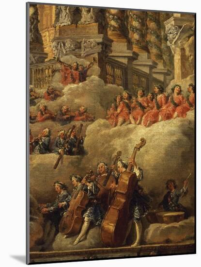 Orchestra, from Concert Funded by Cardinal De La Rochefoucauld in the Argentina Theatre-Giovanni Paolo Pannini-Mounted Giclee Print