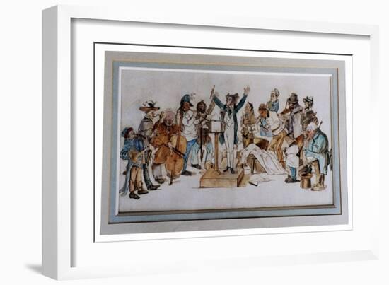 Orchestra - Historical- English-Unknown Artist-Framed Giclee Print