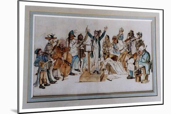 Orchestra - Historical- English-Unknown Artist-Mounted Giclee Print
