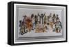 Orchestra - Historical- English-Unknown Artist-Framed Stretched Canvas