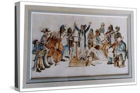 Orchestra - Historical- English-Unknown Artist-Stretched Canvas