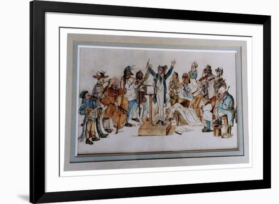 Orchestra - Historical- English-Unknown Artist-Framed Giclee Print