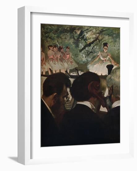 'Orchestra Muscians', c1872-Edgar Degas-Framed Giclee Print