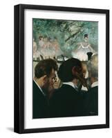 Orchestra Musicians, 1872-Edgar Degas-Framed Premium Giclee Print