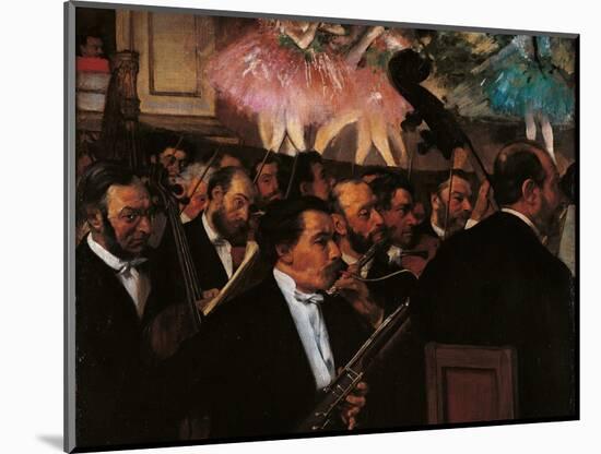 Orchestra of the Opera-Edgar Degas-Mounted Art Print