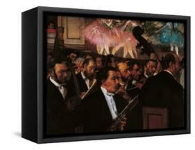 Orchestra of the Opera-Edgar Degas-Framed Stretched Canvas