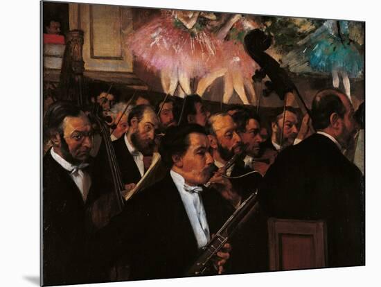 Orchestra of the Opera-Edgar Degas-Mounted Art Print