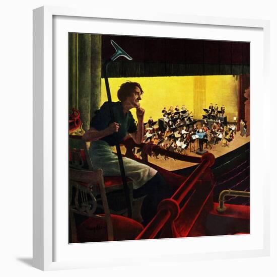 "Orchestra Rehearsal", January 13, 1951-George Hughes-Framed Giclee Print