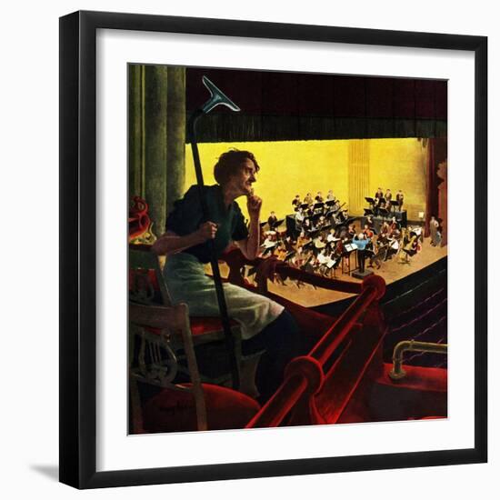 "Orchestra Rehearsal", January 13, 1951-George Hughes-Framed Giclee Print
