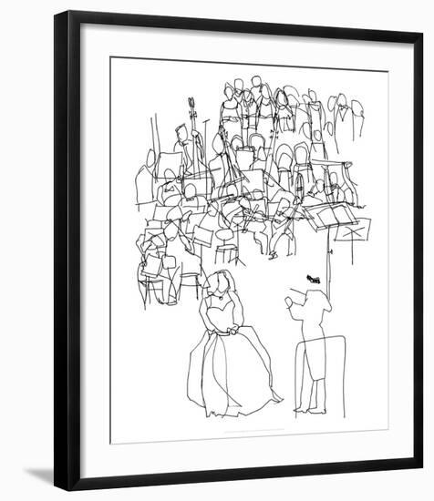 Orchestre, c.2009-Cédric Chauvelot-Framed Serigraph