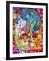 Orchid and Cat-Oxana Zaika-Framed Giclee Print