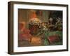 Orchid by Lamplight (Oil on Canvas)-Susan Ryder-Framed Giclee Print