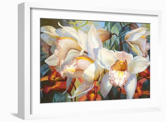 Orchid Fandango-Elizabeth Horning-Framed Giclee Print