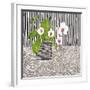 Orchid Mosaic I-Susan Brown-Framed Giclee Print