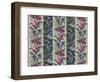 Orchid Panel Toile Black Opal-Bill Jackson-Framed Giclee Print