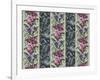 Orchid Panel Toile Black Opal-Bill Jackson-Framed Giclee Print