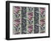 Orchid Panel Toile Black Opal-Bill Jackson-Framed Giclee Print