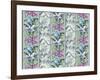 Orchid Panel Toile Frost-Bill Jackson-Framed Giclee Print