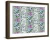 Orchid Panel Toile Frost-Bill Jackson-Framed Giclee Print
