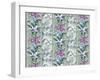 Orchid Panel Toile Frost-Bill Jackson-Framed Giclee Print