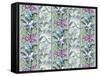 Orchid Panel Toile Frost-Bill Jackson-Framed Stretched Canvas