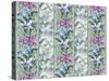 Orchid Panel Toile Frost-Bill Jackson-Stretched Canvas