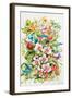 Orchid Splendor with Birds-Kathleen Parr McKenna-Framed Art Print