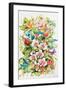 Orchid Splendor with Birds-Kathleen Parr McKenna-Framed Art Print