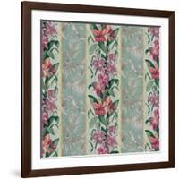 Orchid Toile Panel Celadon-Bill Jackson-Framed Giclee Print