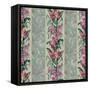 Orchid Toile Panel Celadon-Bill Jackson-Framed Stretched Canvas