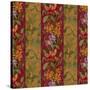 Orchid Toile Panel Cinnabar-Bill Jackson-Stretched Canvas