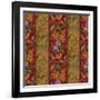 Orchid Toile Panel Cinnabar-Bill Jackson-Framed Giclee Print