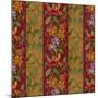 Orchid Toile Panel Cinnabar-Bill Jackson-Mounted Giclee Print