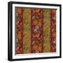 Orchid Toile Panel Cinnabar-Bill Jackson-Framed Giclee Print
