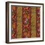 Orchid Toile Panel Cinnabar-Bill Jackson-Framed Premium Giclee Print