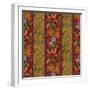 Orchid Toile Panel Cinnabar-Bill Jackson-Framed Premium Giclee Print