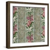 Orchid Toile Panel Neutral-Bill Jackson-Framed Giclee Print