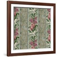 Orchid Toile Panel Neutral-Bill Jackson-Framed Giclee Print