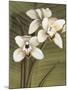 Orchid with Palm I-Andrea Trivelli-Mounted Art Print