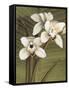 Orchid with Palm I-Andrea Trivelli-Framed Stretched Canvas