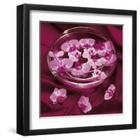 Orchidee et Eau-Amelie Vuillon-Framed Art Print