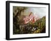 Orchids and Hummingbirds in a Brazilian Jungle, C. 1871-72-Martin Johnson Heade-Framed Premium Giclee Print