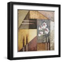 Orchids and Shapes I-Michael Marcon-Framed Art Print