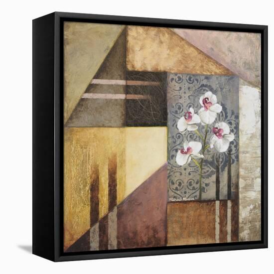 Orchids and Shapes I-Michael Marcon-Framed Stretched Canvas